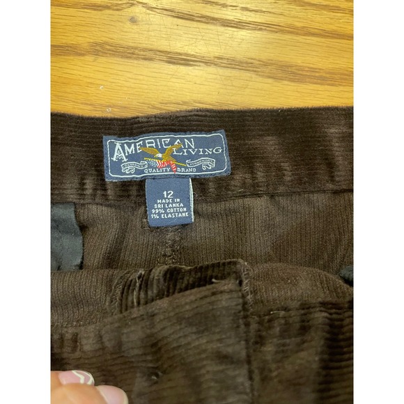 American Living Corduroy Skirt Brown Mini Size 12 Womenswear - Picture 3 of 6